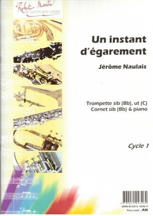 Un Instant D' Egarement Jérôme Naulais Partition Trompette