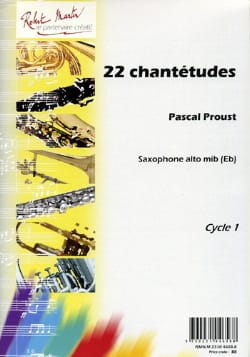 22 Chantétudes Pascal Proust Partition Saxophone
