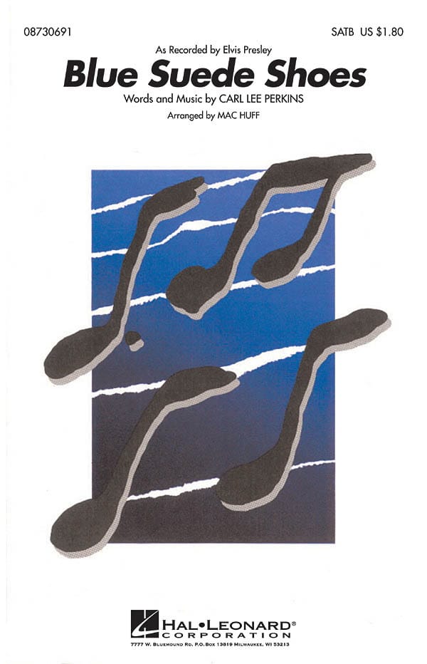 Blue Suede Shoes Elvis Presley Partition Chœur