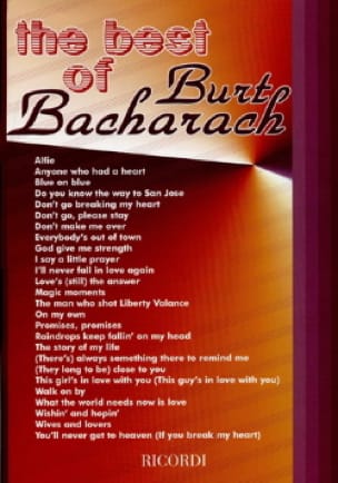 The Best Of Burt Bacharach Burt Bacharach Partition Jazz