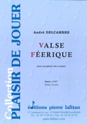 Valse Féerique André Delcambre Partition Saxophone