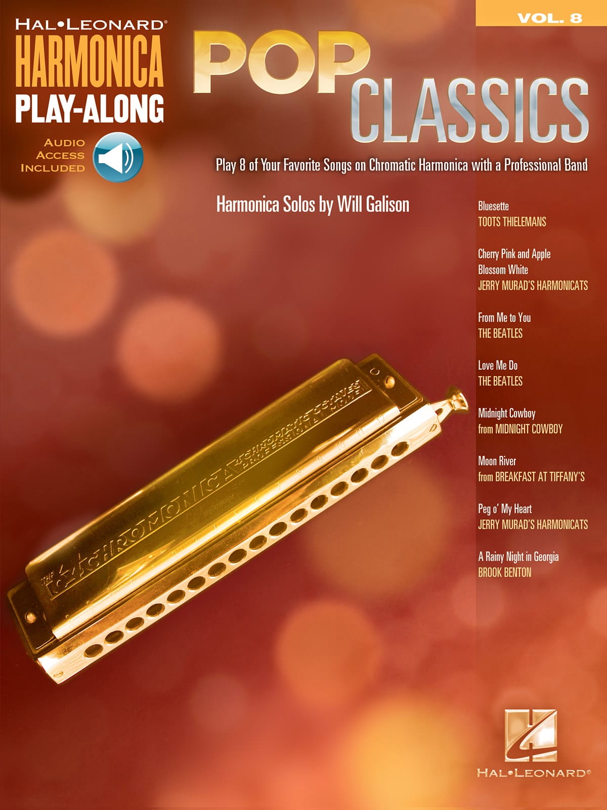 Harmonica Play-Along Volume 8 - Pop Classics Partition Pop / Rock