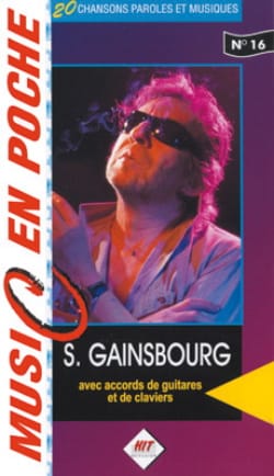 Music en poche N° 16 Serge Gainsbourg Partition Chanson française