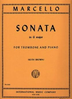 Sonate En Sol Majeur Benedetto Marcello Partition Trombone