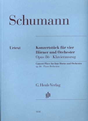 Pièce de concert pour 4 cors et piano opus 86 SCHUMANN Partition Cor
