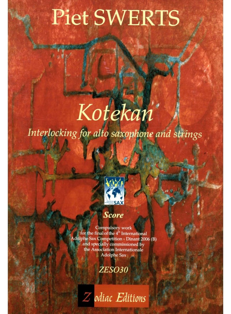 Kotekan Piet Swerts Partition Saxophone