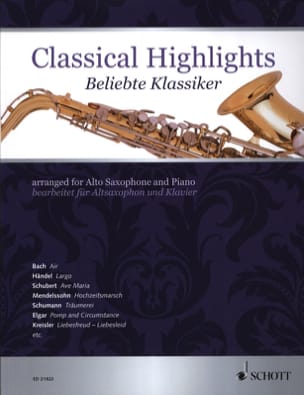 Classical highlights Partition Saxophone