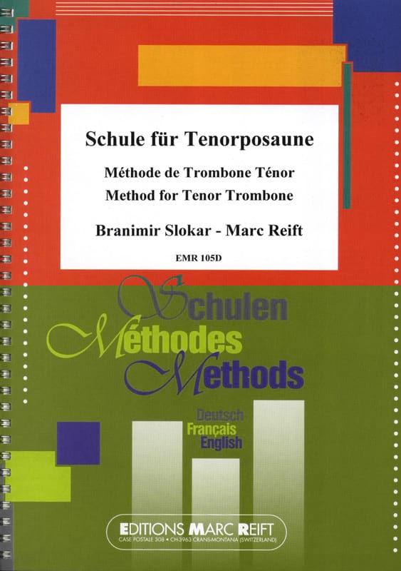 Méthode de Trombone Ténor Slokar B. / Reift M. Partition Trombone