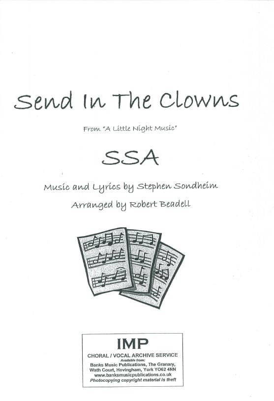 Send In The Clowns Stephen Sondheim Partition