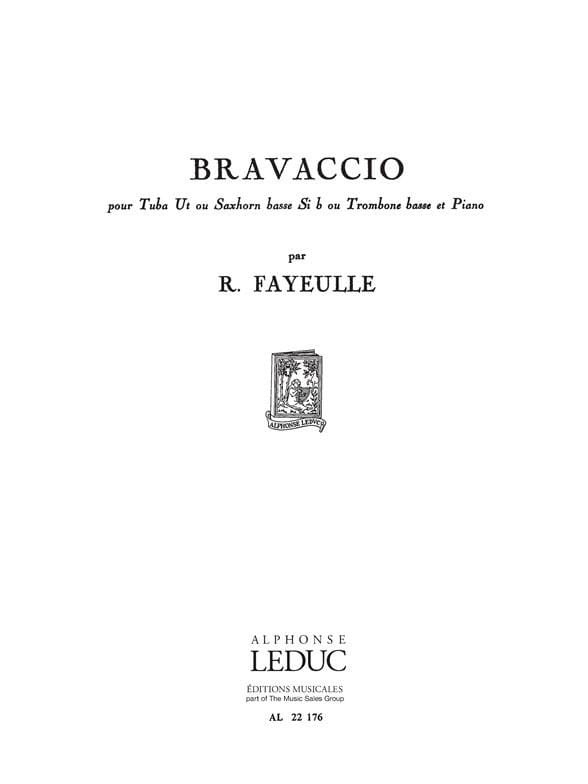 Bravaccio Roger Fayeulle Partition Tuba