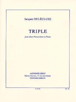 Triple Jacques Delécluse Partition Ensemble de percussions