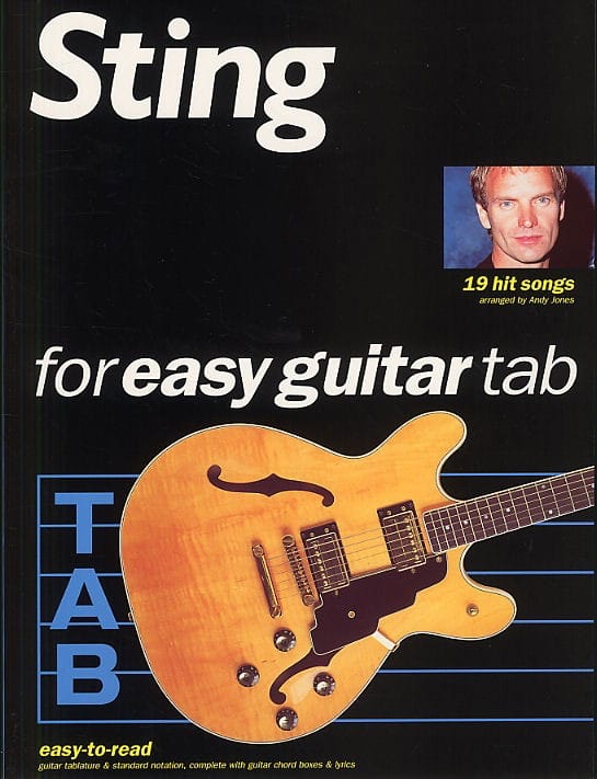 19 Hits Songs Easy Guitar Sting Partition Pop / Rock