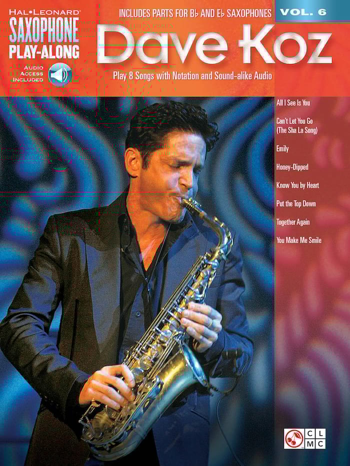 Saxophone Play-Along Volume 6 Koz Dave Partition Saxophone