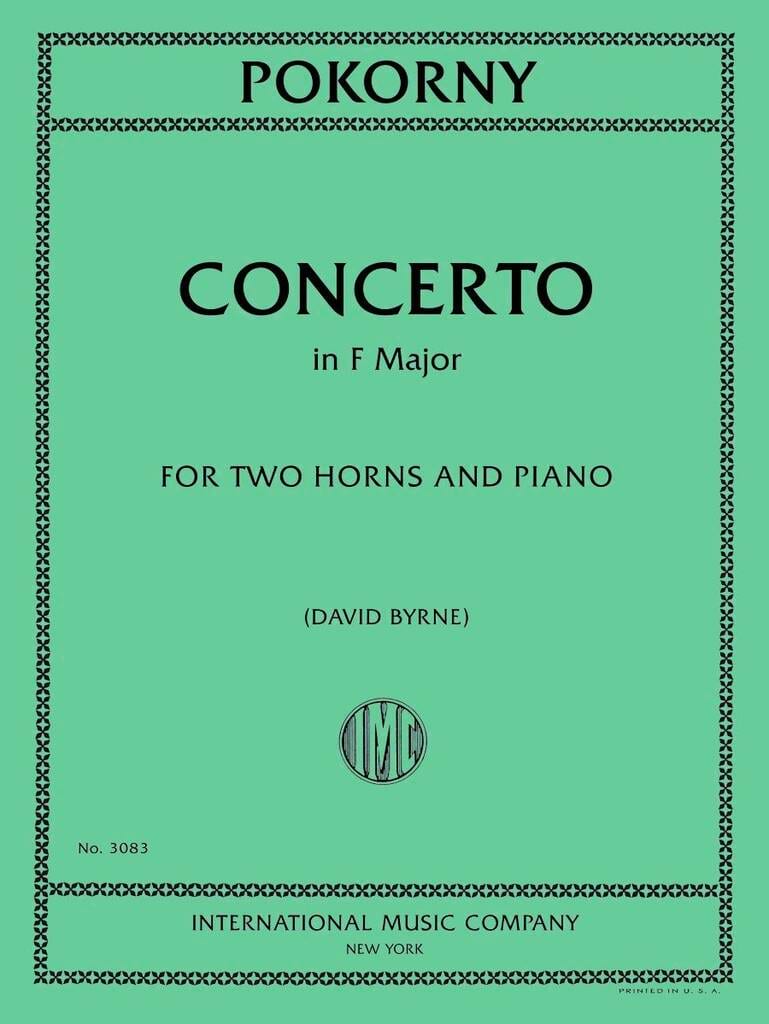 Concerto In F Major Franz X. Pokorny Partition Cor