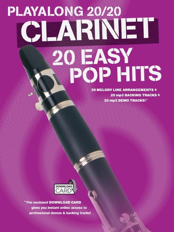 Playalong 20/20 Clarinet 20 Easy Pop Hits Partition Pop / Rock