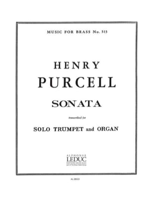 Sonata For Trumpet And Organ PURCELL Partition Trompette