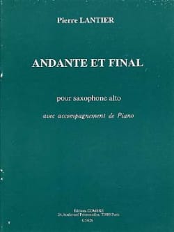 Andante et Final Pierre Lantier Partition Saxophone