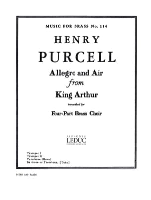 Allegro and air from King Arthur PURCELL Partition Ensemble de cuivres