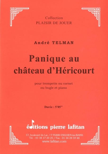 PARTITION PANIQUE AU CHÂTEAU D’HÉRICOURT - André Telman - Partition