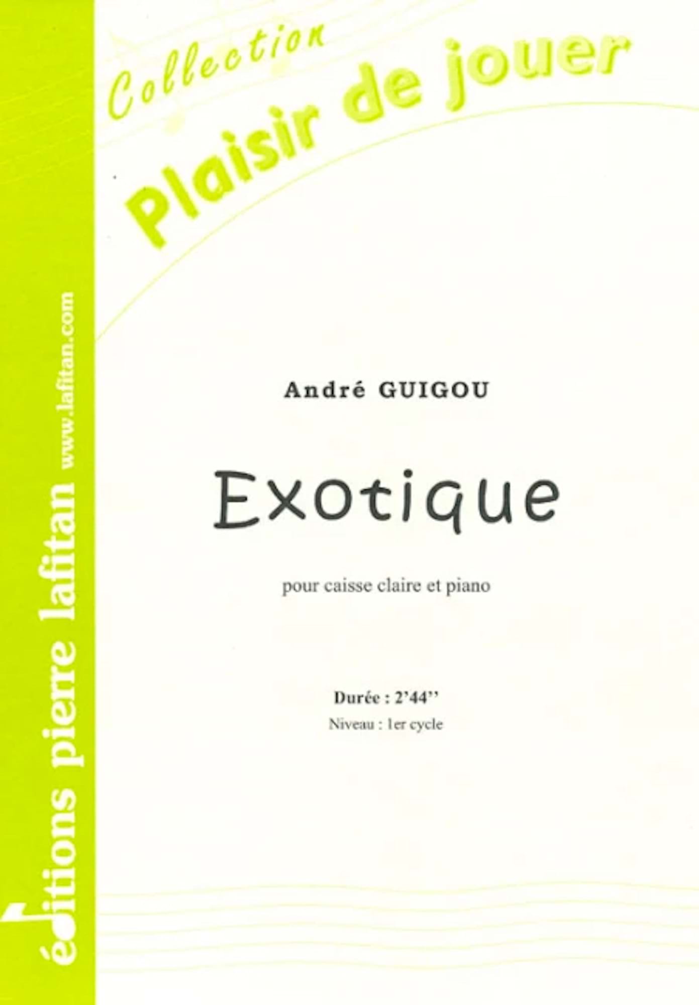 Exotique André Guigou Partition Caisse-claire