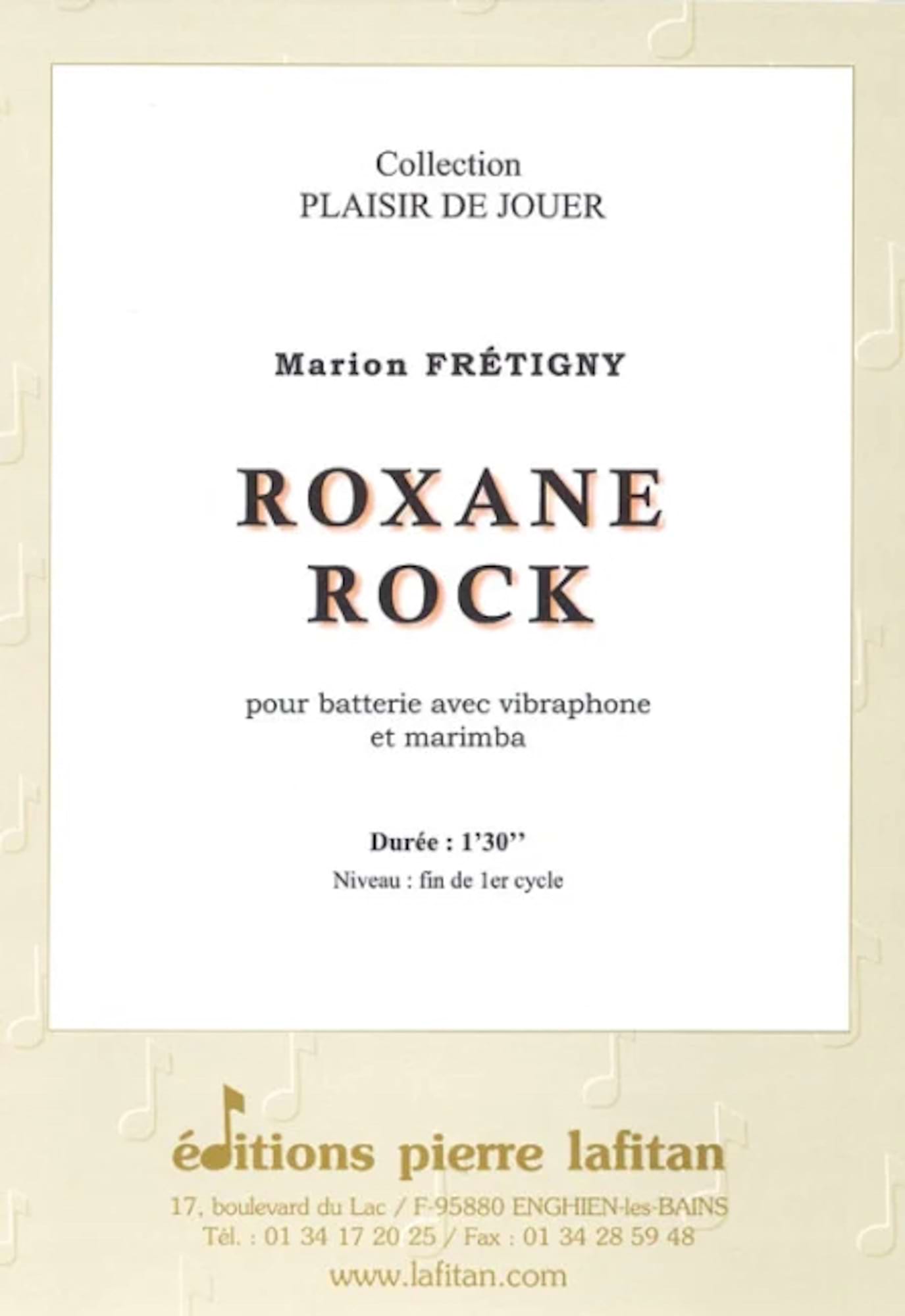 Roxane Rock Marion Frétigny Partition