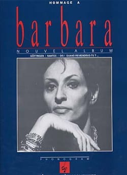 Hommage A Barbara Barbara Partition Chanson française