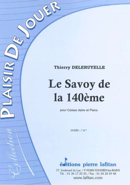 Le Savoy de la 140ème Thierry Deleruyelle Partition