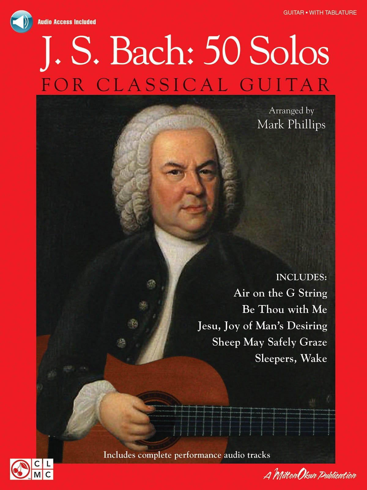 J.S. Bach: 50 Solos For Classical Guitar BACH Partition Guitare