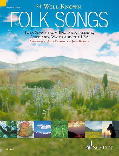 34 Well-Known Folk Songs Kember John / Caudwell John Partition Piano