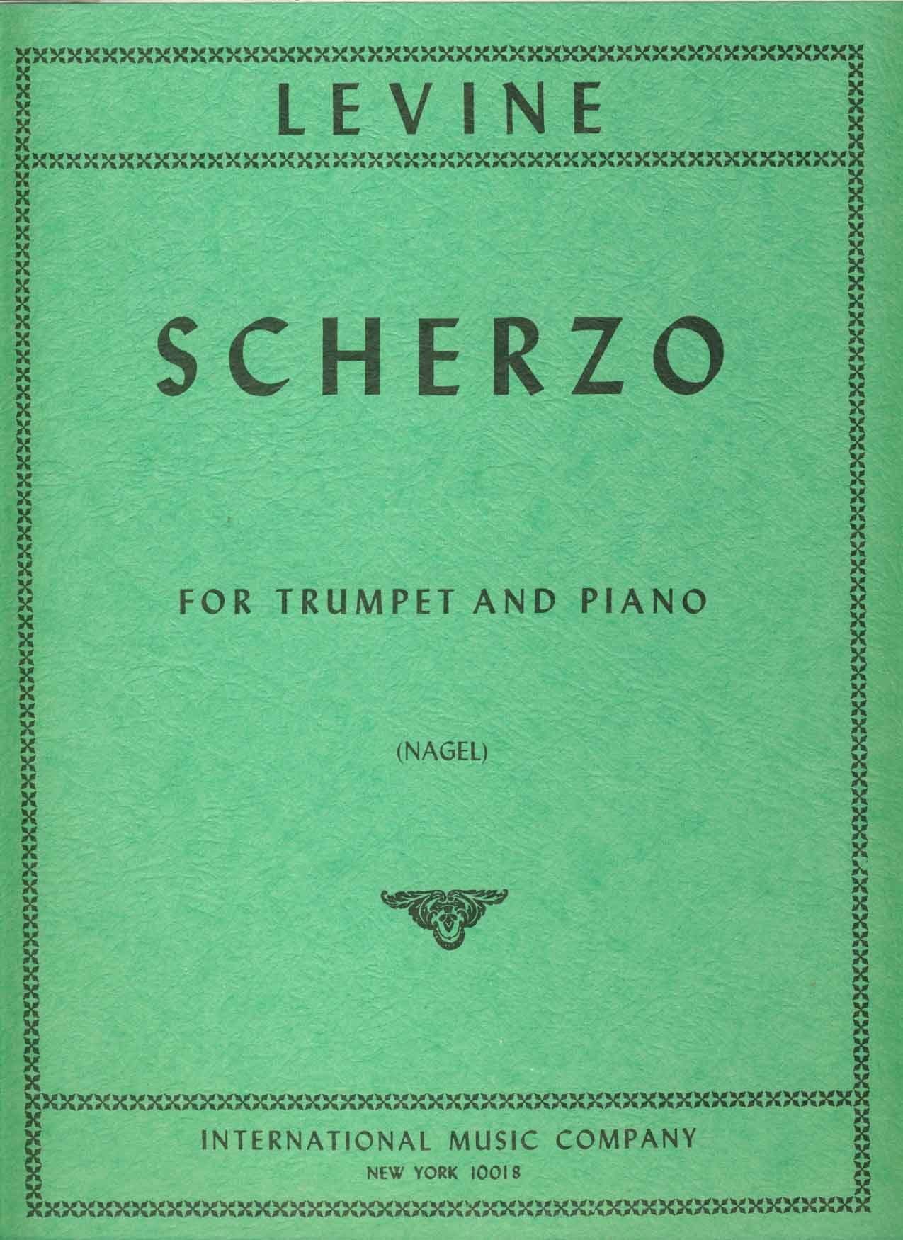 Scherzo Myron Levine Partition Trompette