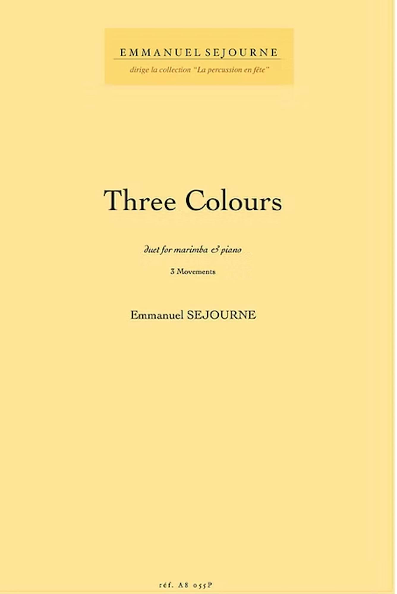 Three Colours Emmanuel Séjourné Partition Marimba