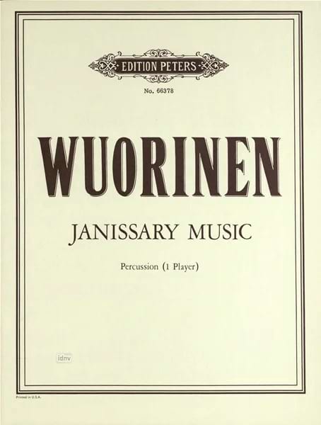 Janissary Music Charles Wuorinen Partition Multi Percussions