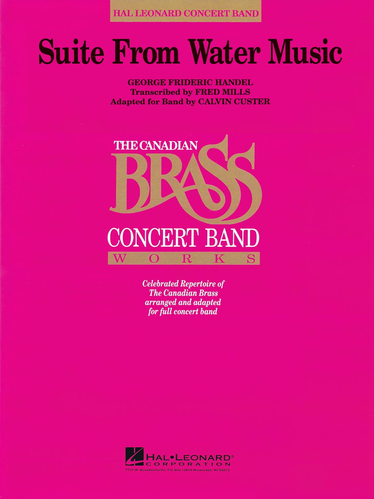 Suite From Water Music HAENDEL Partition ENSEMBLES, BANDS