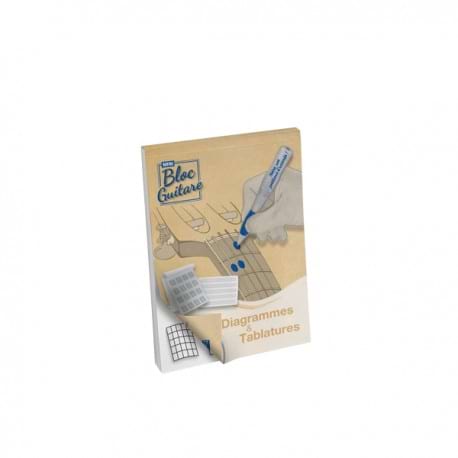 Mini Bloc tablature spécial guitare Papier Bloc musique
