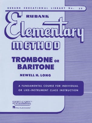 Rubank Elementary Method Newell H. Long Partition Trombone