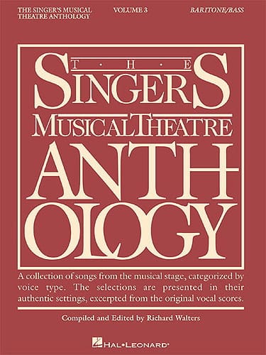 The Singer's Musical Theatre Anthology Volume 3 - Baritone / Bass - 