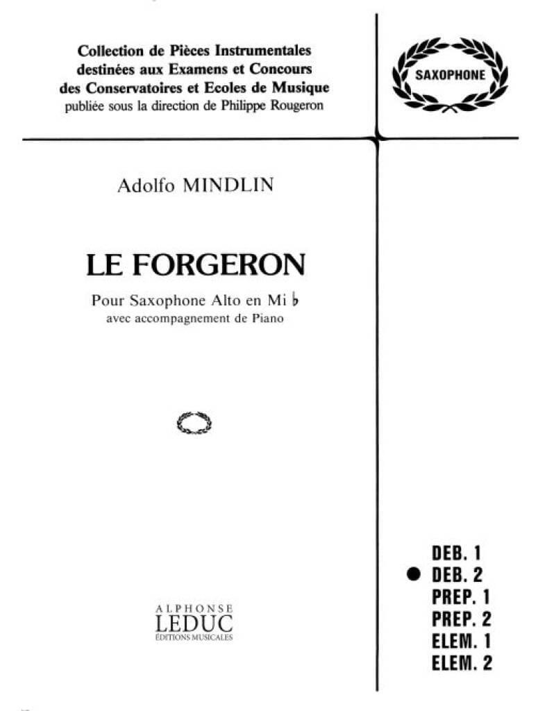 Forgeron Adolfo Mindlin Partition Saxophone