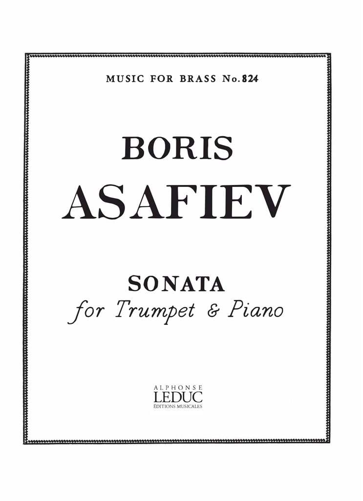 Sonata Boris Asafiev Partition Trompette