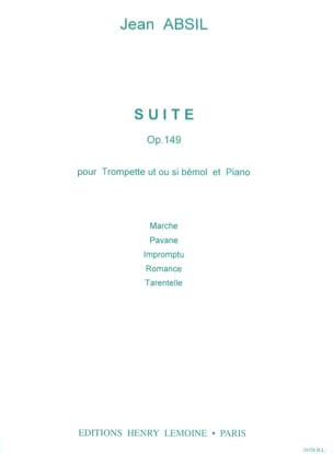 Suite Opus 149 Jean Absil Partition Trompette