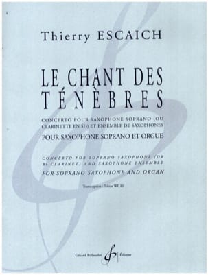 Le chant des ténèbres Thierry Escaich Partition Trompette
