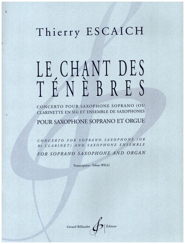 Le chant des ténèbres - Thierry Escaich - Partition - Trompette
