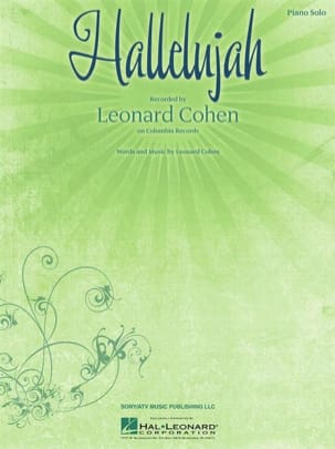 Hallelujah - Piano Leonard Cohen Partition Pop / Rock