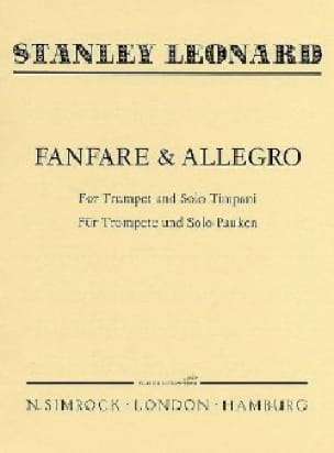 Fanfare & Allegro Stanley Leonard Partition Trompette