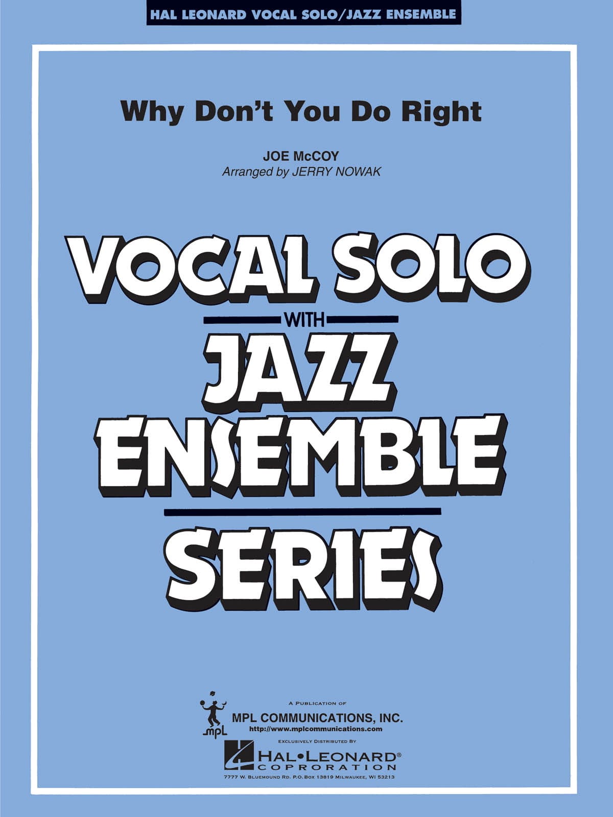 Why Don't You Do Right Vocal. Jazz Band - Joe Mccoy - Partition