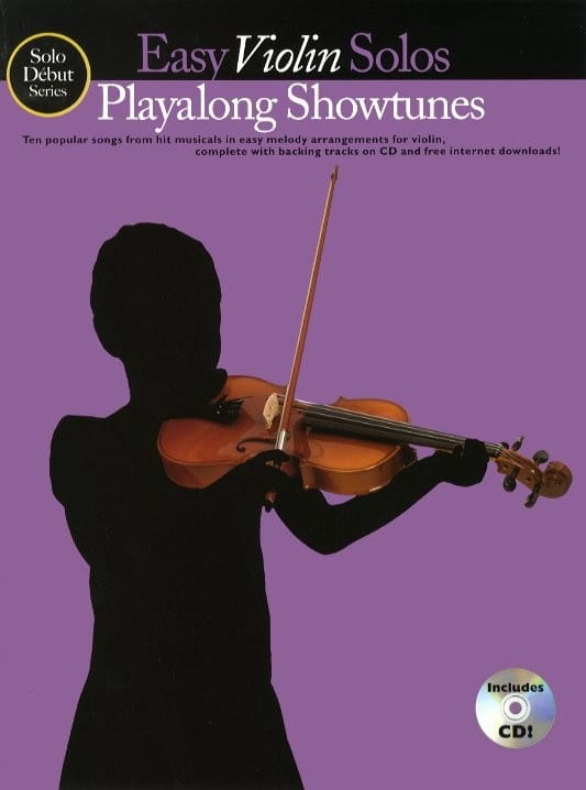 Easy Violin Solos Playalong Showtunes Partition Violon