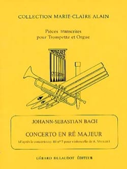 Concerto En Ré Majeur BACH Partition Trompette