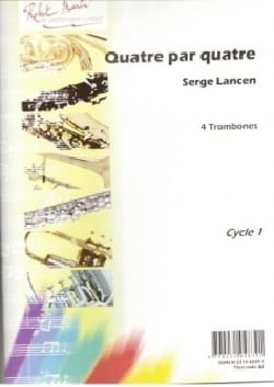 Quatre Par Quatre Serge Lancen Partition Saxophone