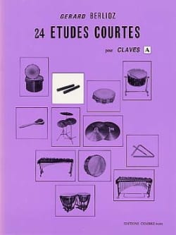 24 Etudes Courtes Volume A BERLIOZ Partition Batterie