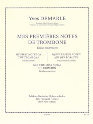 Mes Premières Notes de Trombone Yves Demarle Partition Trombone