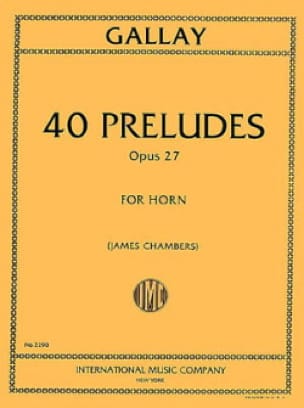 40 Preludes Opus 27 For Horn Solo - Jacques-François Gallay